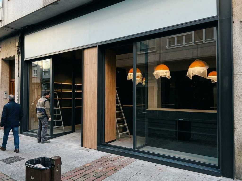 Foto 1 Fachadas y escaparates comerciales en Vigo: vidrio, acero o madera