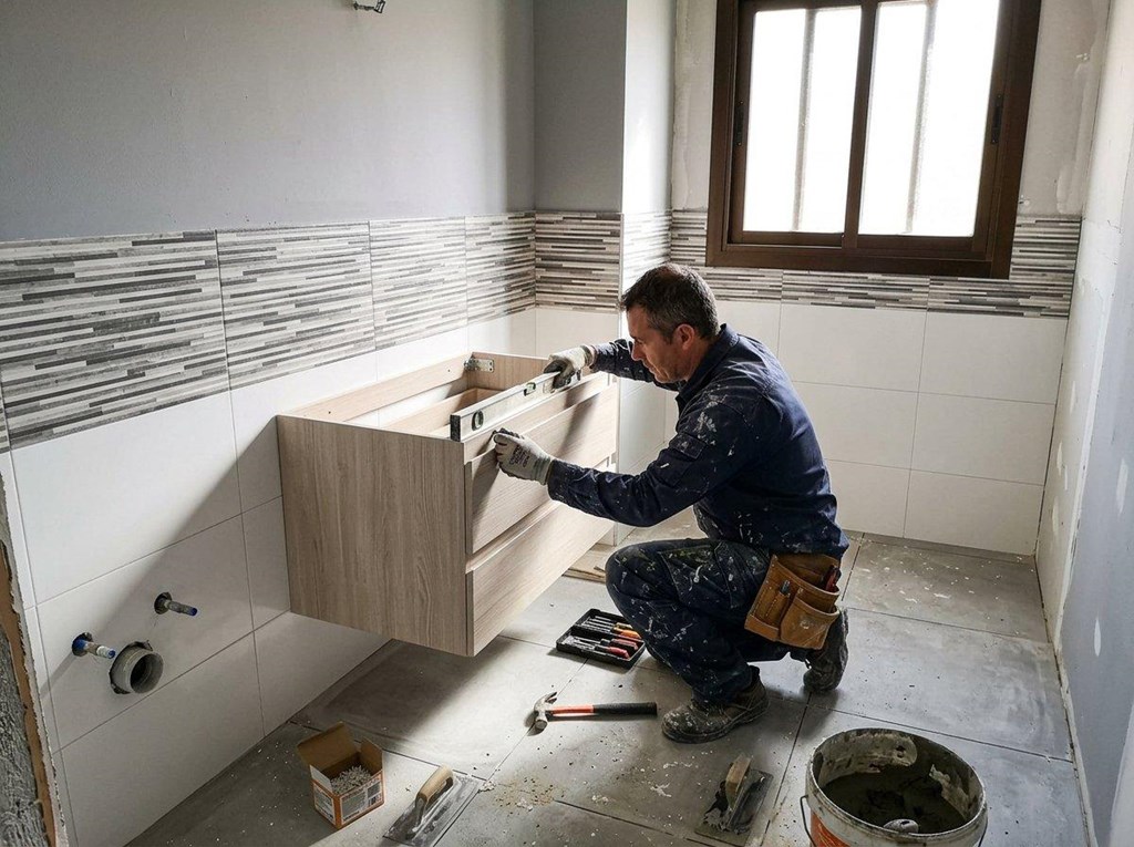 Foto 1 Reforma integral de baño en Vigo: suelos, azulejos, sanitarios y mobiliario