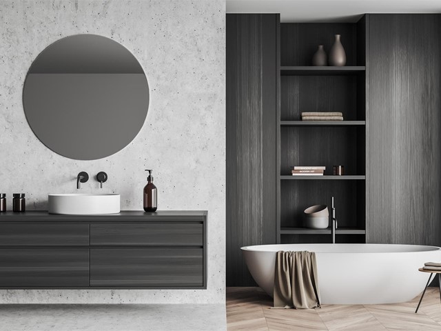 ¿Se pueden usar muebles de madera en el baño?