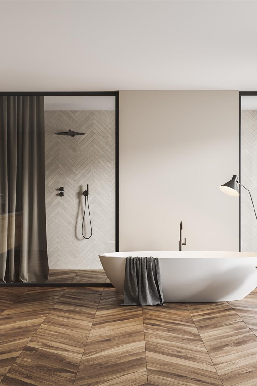 Un cuarto de baño pensado para desconectar